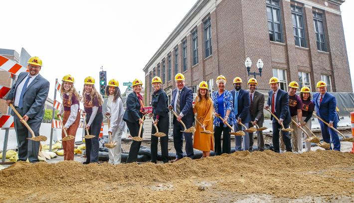 Regents participate in groundbreaking for Fraser Hall's Chemistry Undergraduate Teaching Facility